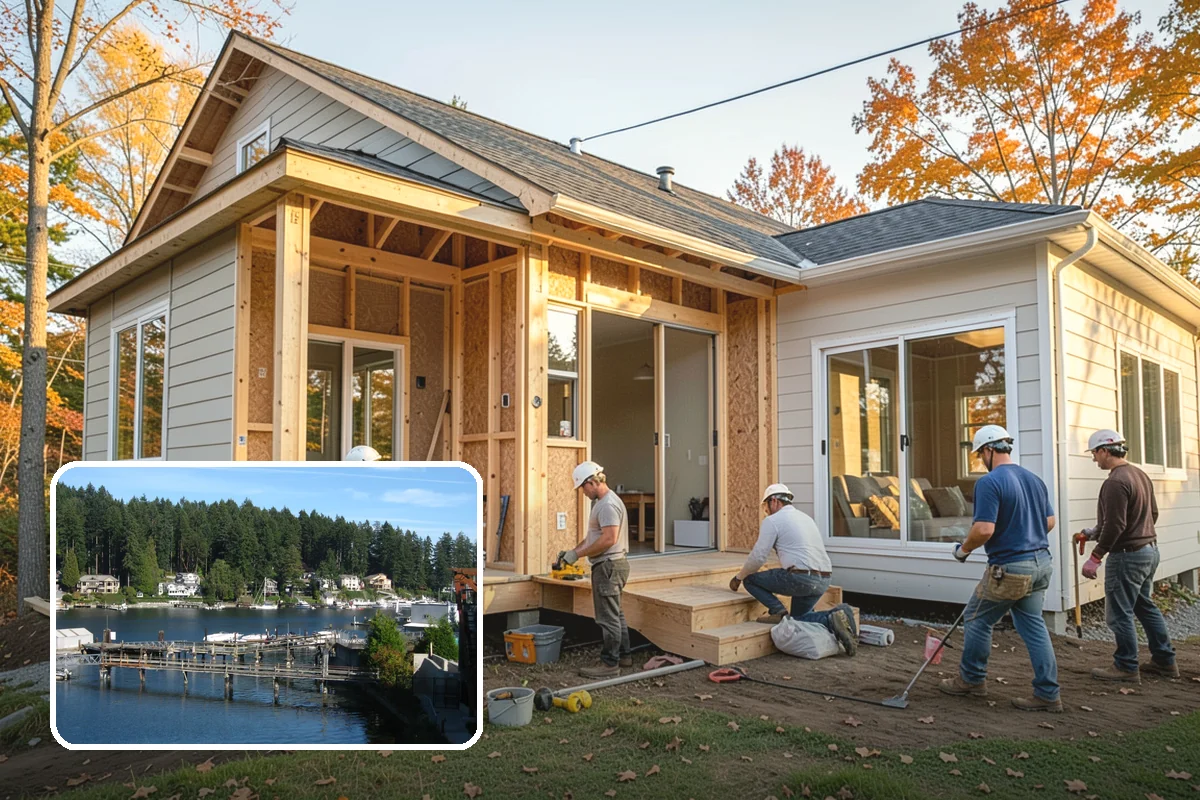 Open Concept Conversion in Gig Harbor, Pierce County, WA - Bright, connected living spaces