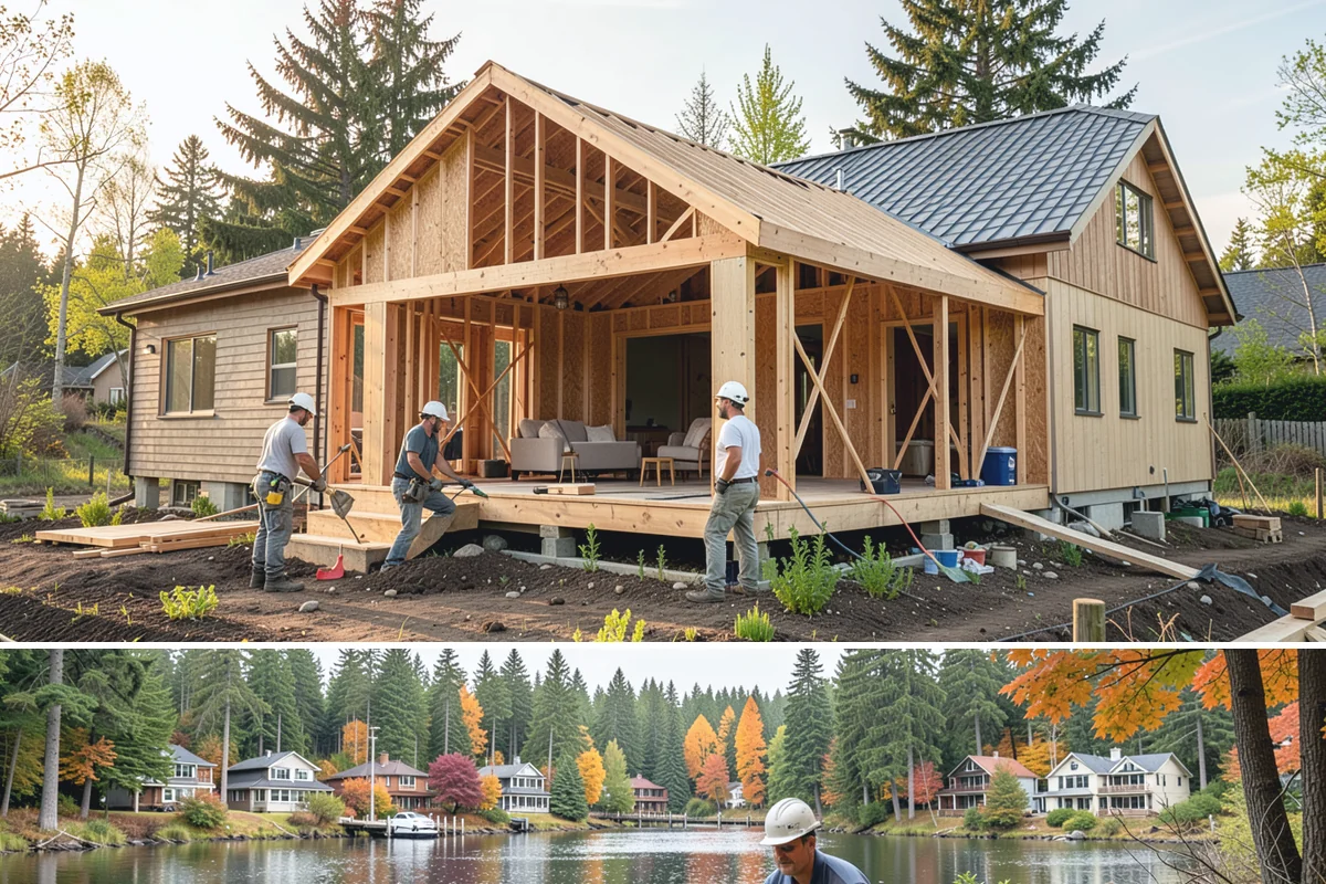Open Concept Conversion in La Conner, Skagit County, WA - Wall-opening work happens indoors and can be scheduled any time, making the wet season a practical choice for this kind of...