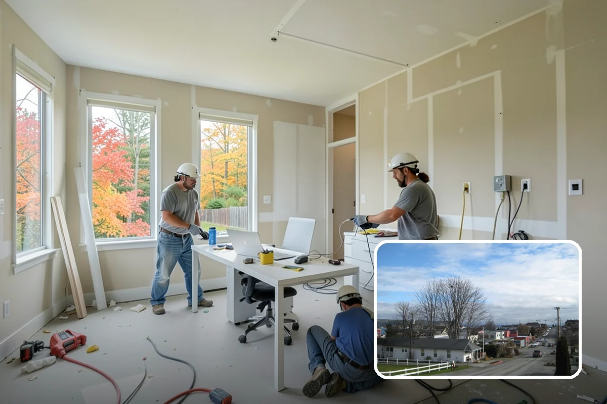 Open Concept Conversion in Langley, Island County, WA - Bright, connected living spaces