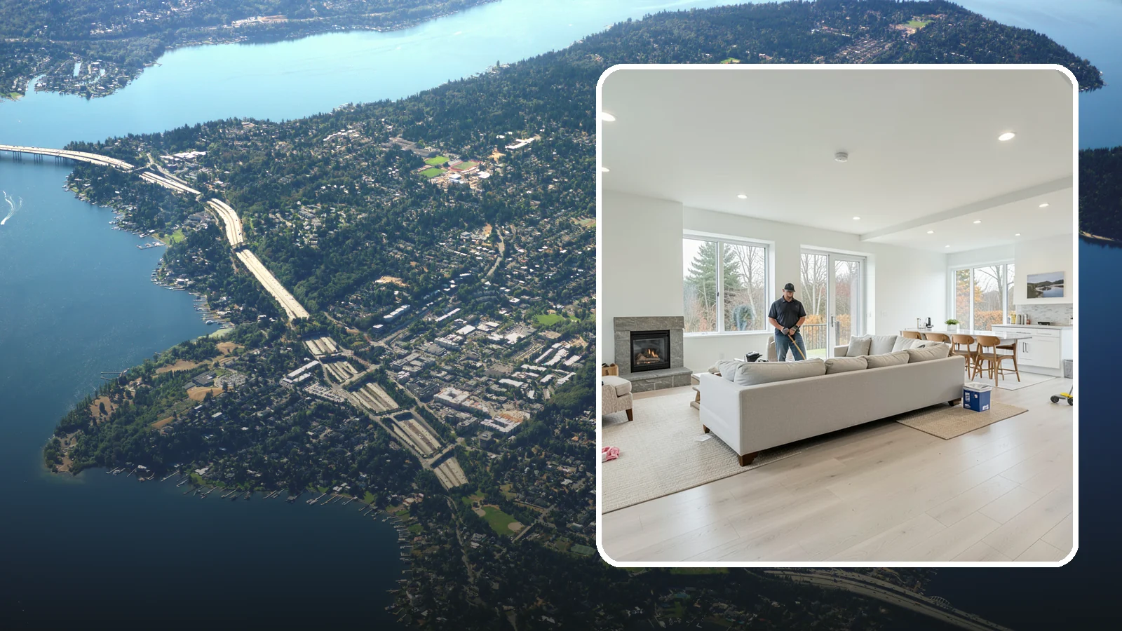Open Concept Conversion in Mercer Island, King County, WA - Open concept conversion that removes walls to create bright, connected living spaces in your Western Washington home.