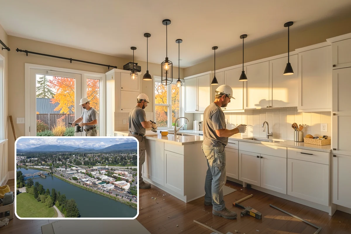 Open Concept Conversion in Mount Vernon, Skagit County, WA - Bright, connected living spaces