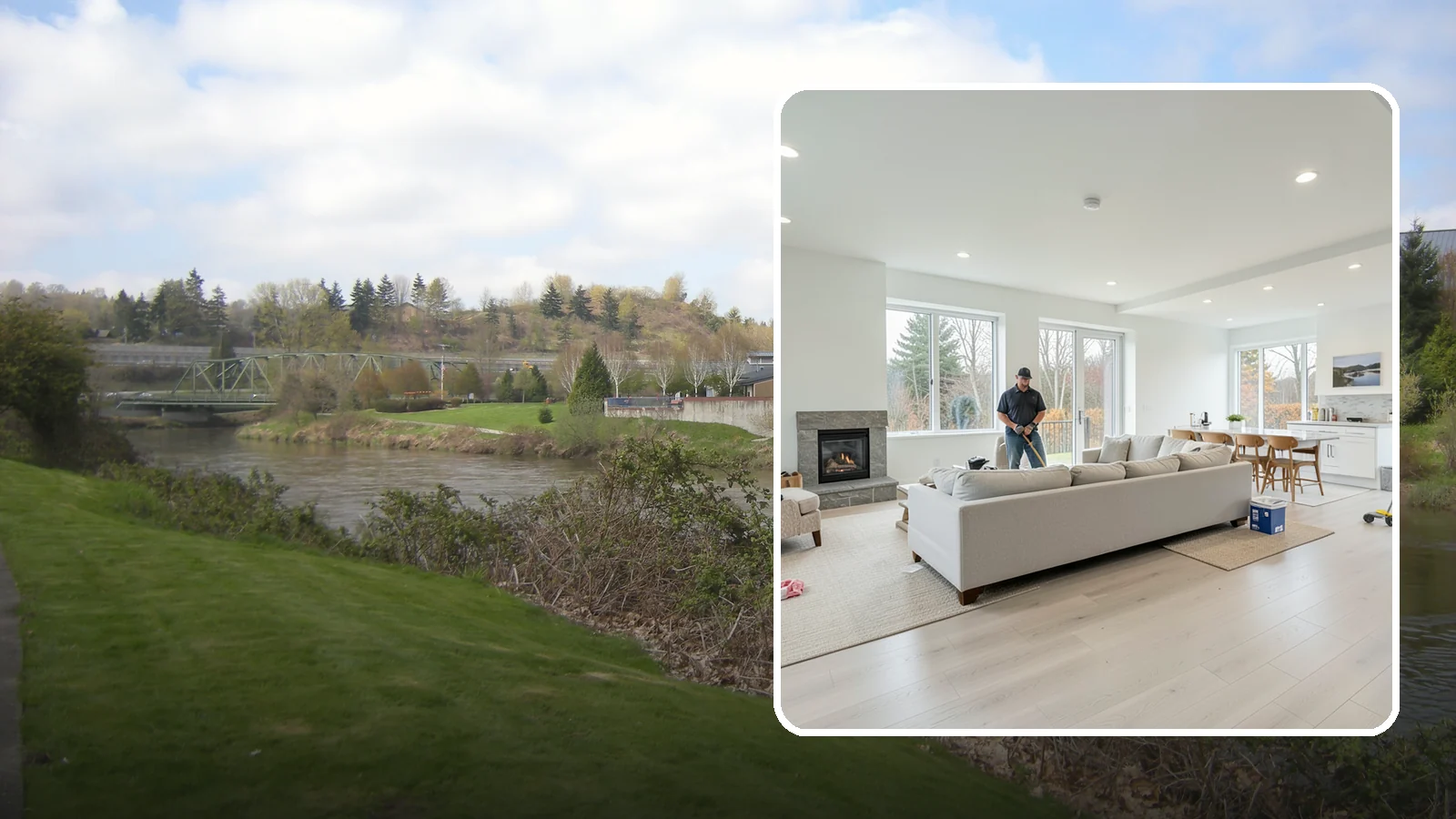 Open Concept Conversion in Tukwila, King County, WA - Open concept conversion that removes walls to create bright, connected living spaces in your Western Washington home.