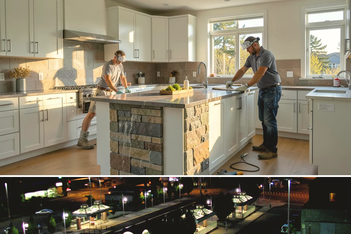 Open Concept Kitchen Remodel in Auburn, King County, WA - Late winter scheduling allows the structural work to finish before spring, giving you an airy, light-filled kitchen for summer.