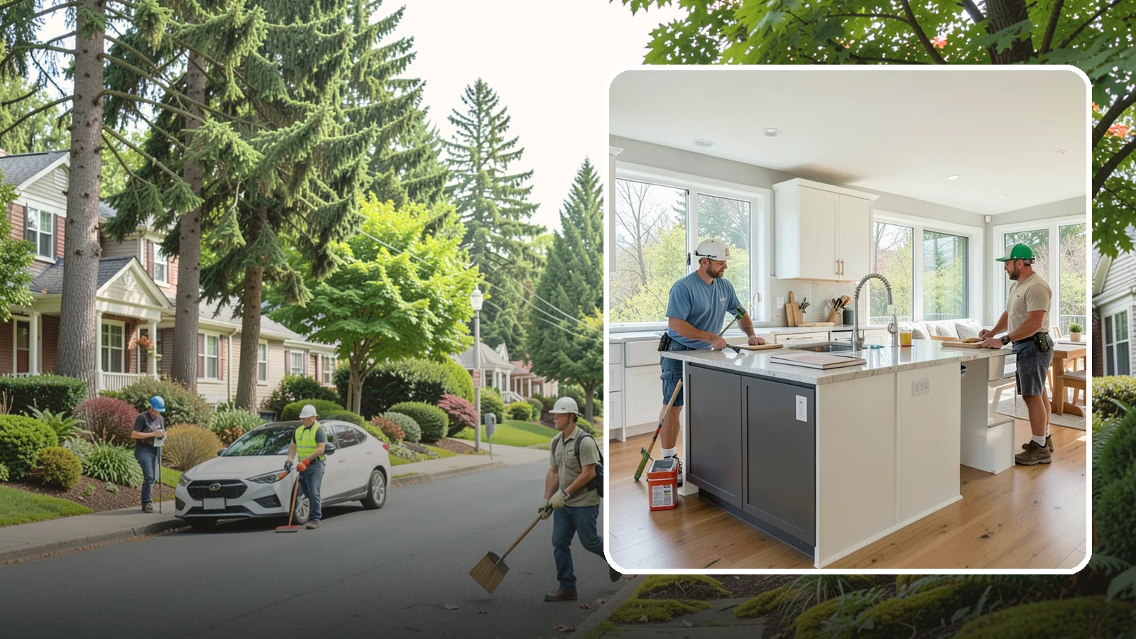 Open Concept Kitchen Remodel in Beaux Arts Village, King County, WA - An open-concept remodel that removes walls to connect your kitchen with living and dining areas for a bright, social space.