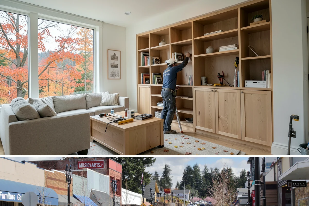 Open Concept Kitchen Remodel in Bothell, King County, WA - Late winter scheduling allows the structural work to finish before spring, giving you an airy, light-filled kitchen for summer.