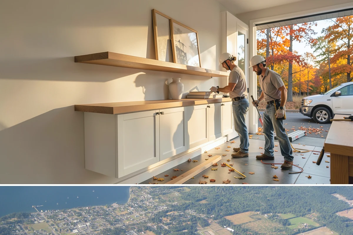Open Concept Kitchen Remodel in Coupeville, Island County, WA - Late winter scheduling allows the structural work to finish before spring, giving you an airy, light-filled kitchen for summer.