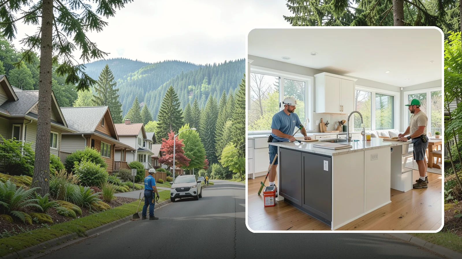 Open Concept Kitchen Remodel in Darrington, Snohomish County, WA - An open-concept remodel that removes walls to connect your kitchen with living and dining areas for a bright, social space.