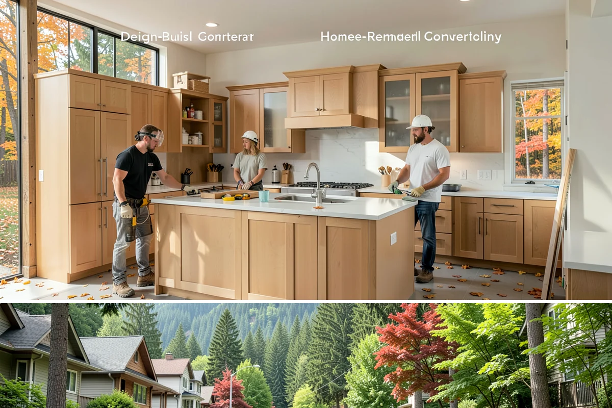 Open Concept Kitchen Remodel in Darrington, Snohomish County, WA - Late winter scheduling allows the structural work to finish before spring, giving you an airy, light-filled kitchen for summer.