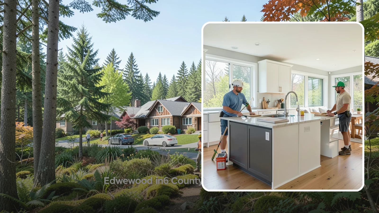 Open Concept Kitchen Remodel in Edgewood, Pierce County, WA - An open-concept remodel that removes walls to connect your kitchen with living and dining areas for a bright, social space.