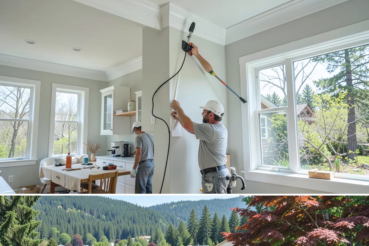 Open Concept Kitchen Remodel in Index, Snohomish County, WA - Late winter scheduling allows the structural work to finish before spring, giving you an airy, light-filled kitchen for summer.