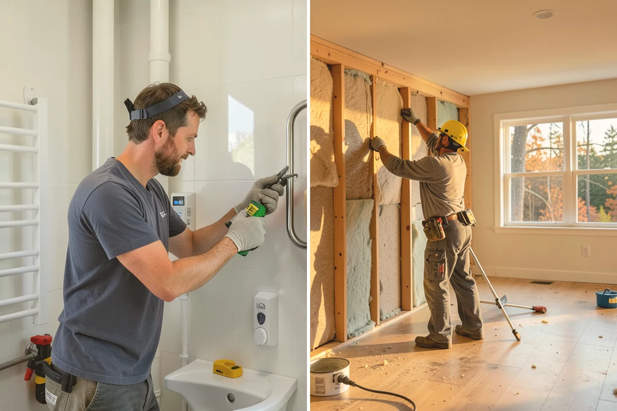 Open Concept Kitchen Remodel in Langley, Island County, WA - Assess walls for load and hidden utilities
