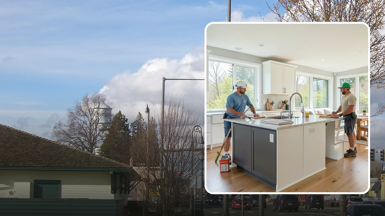 Open Concept Kitchen Remodel in Marysville, Snohomish County, WA - An open-concept remodel that removes walls to connect your kitchen with living and dining areas for a bright, social space.