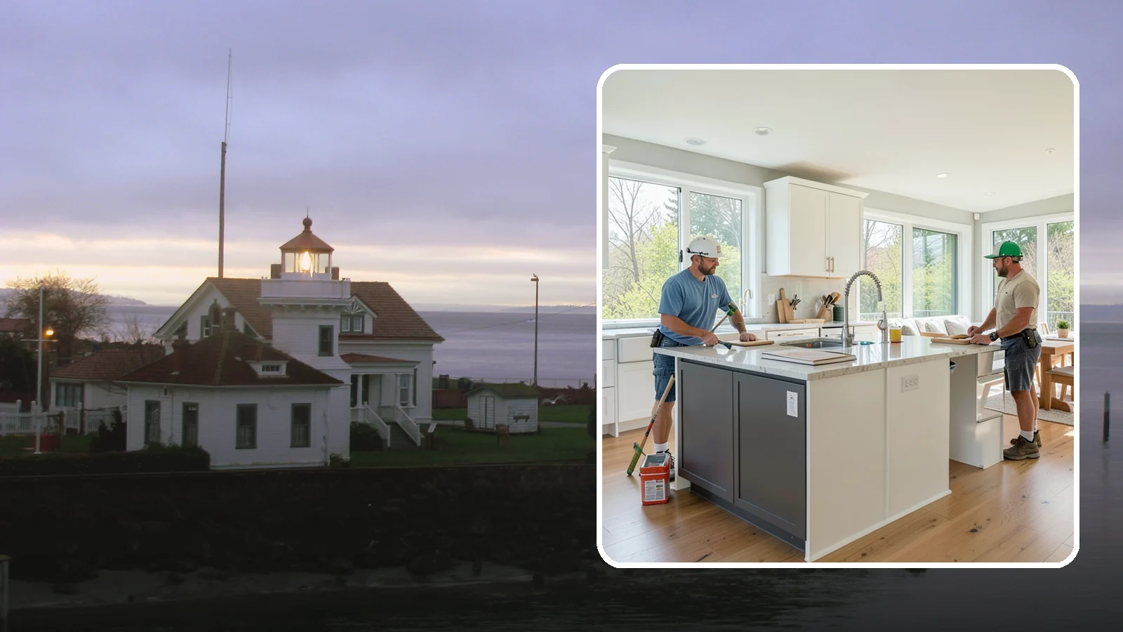 Open Concept Kitchen Remodel in Mukilteo, Snohomish County, WA - An open-concept remodel that removes walls to connect your kitchen with living and dining areas for a bright, social space.