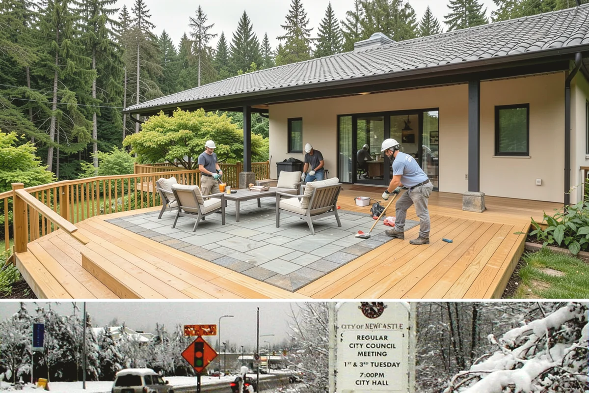 Open Concept Kitchen Remodel in Newcastle, King County, WA - Late winter scheduling allows the structural work to finish before spring, giving you an airy, light-filled kitchen for summer.