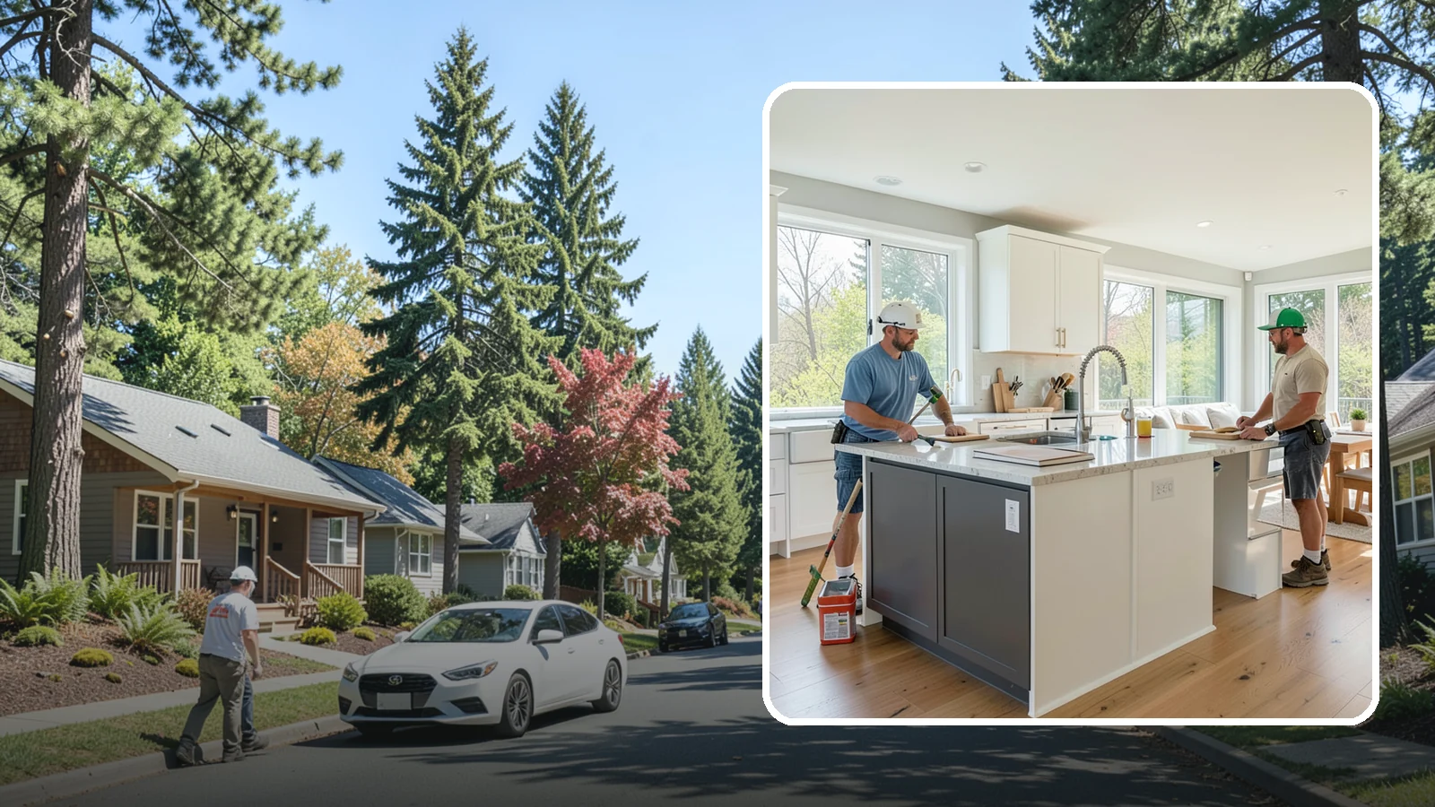 Open Concept Kitchen Remodel in Orting, Pierce County, WA - An open-concept remodel that removes walls to connect your kitchen with living and dining areas for a bright, social space.