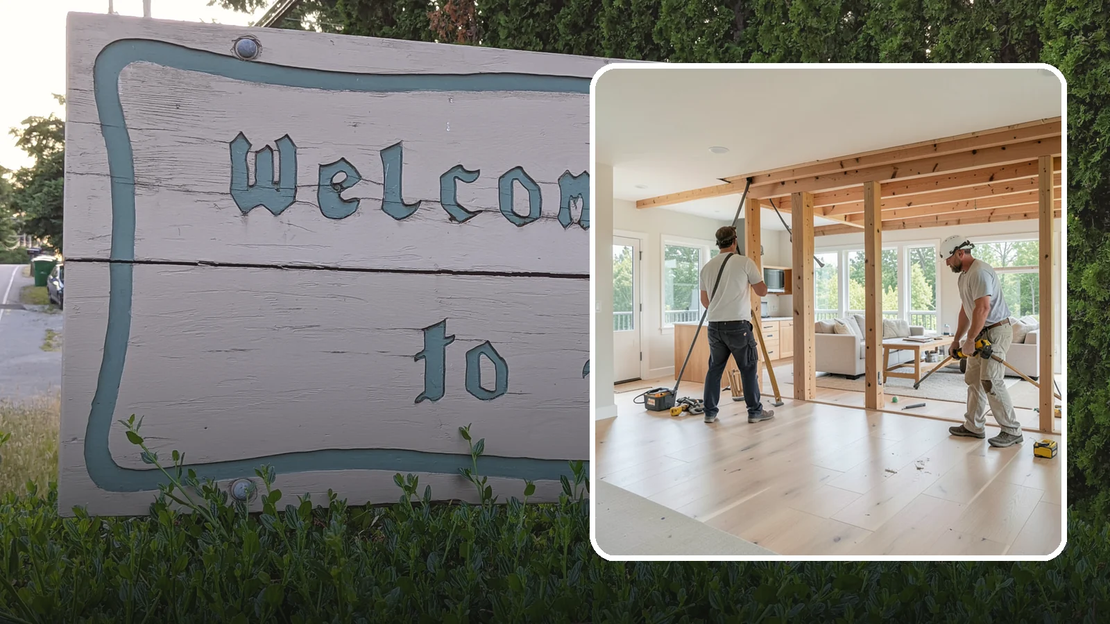 Open Floor Plan Conversion in Brier, Snohomish County, WA - Combining closed-off rooms into one open, connected living space with proper structural support.
