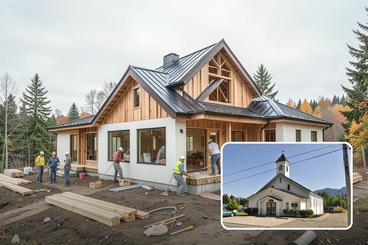 Open Floor Plan Conversion in Concrete, Skagit County, WA - Creates a bright, connected living area