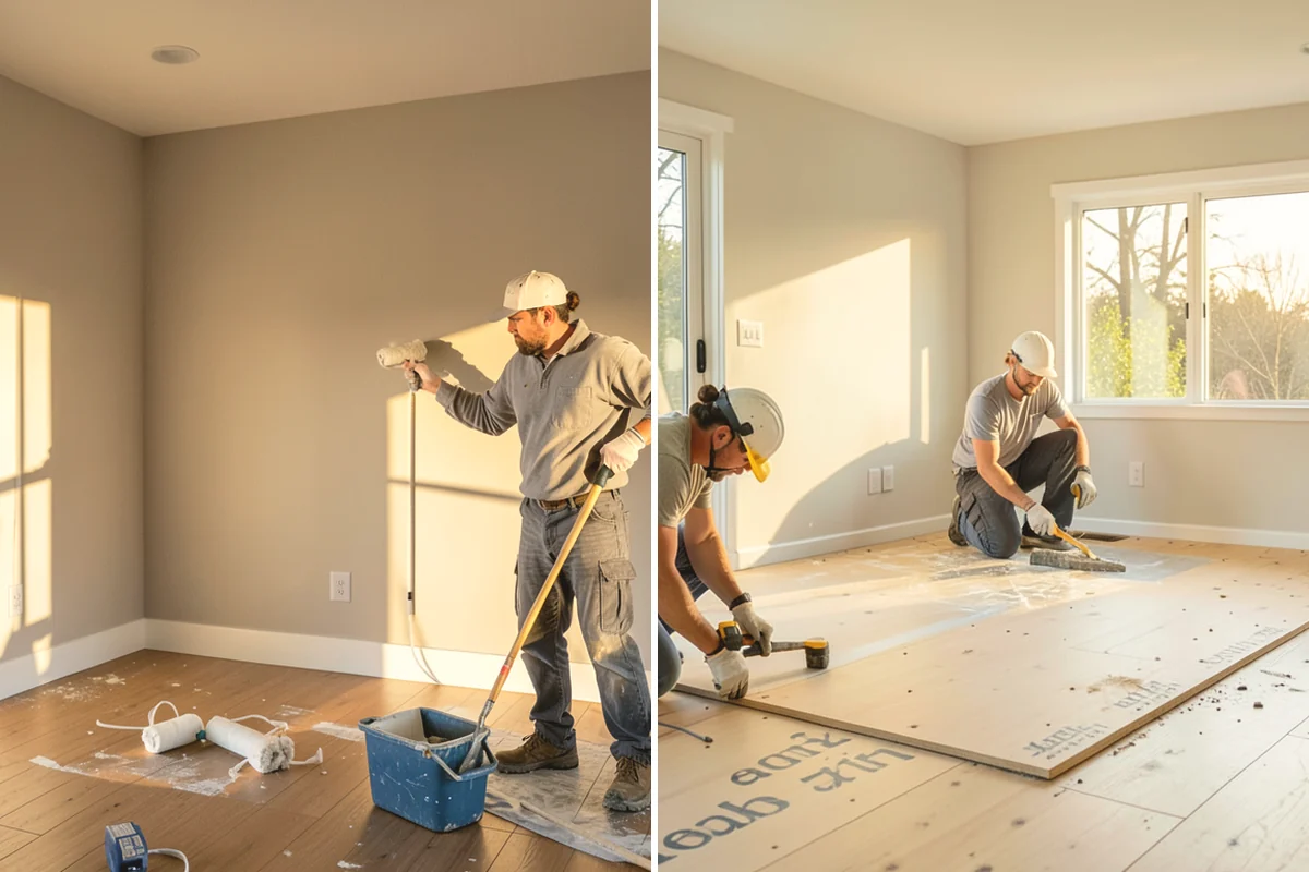 Open Floor Plan Conversion in Covington, King County, WA - Identify walls and load paths to remove