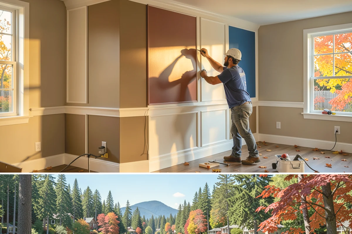 Open Floor Plan Conversion in Covington, King County, WA - Conversions happen year-round indoors, with drier seasons easing the coordination of structural inspections.
