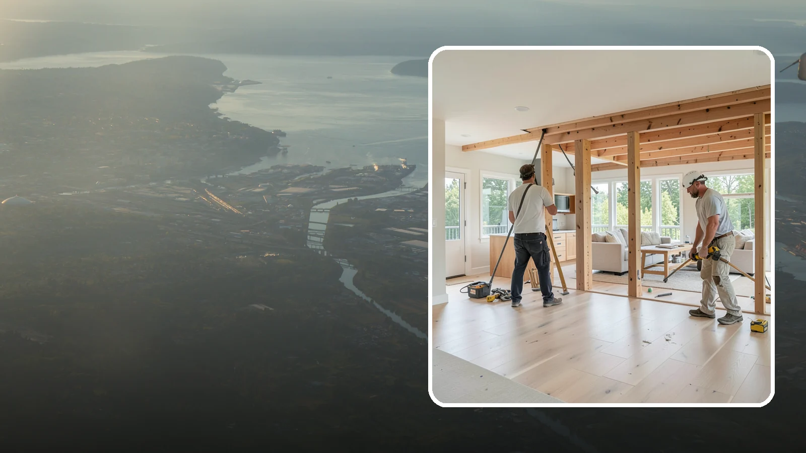 Open Floor Plan Conversion in Fife, Pierce County, WA - Combining closed-off rooms into one open, connected living space with proper structural support.