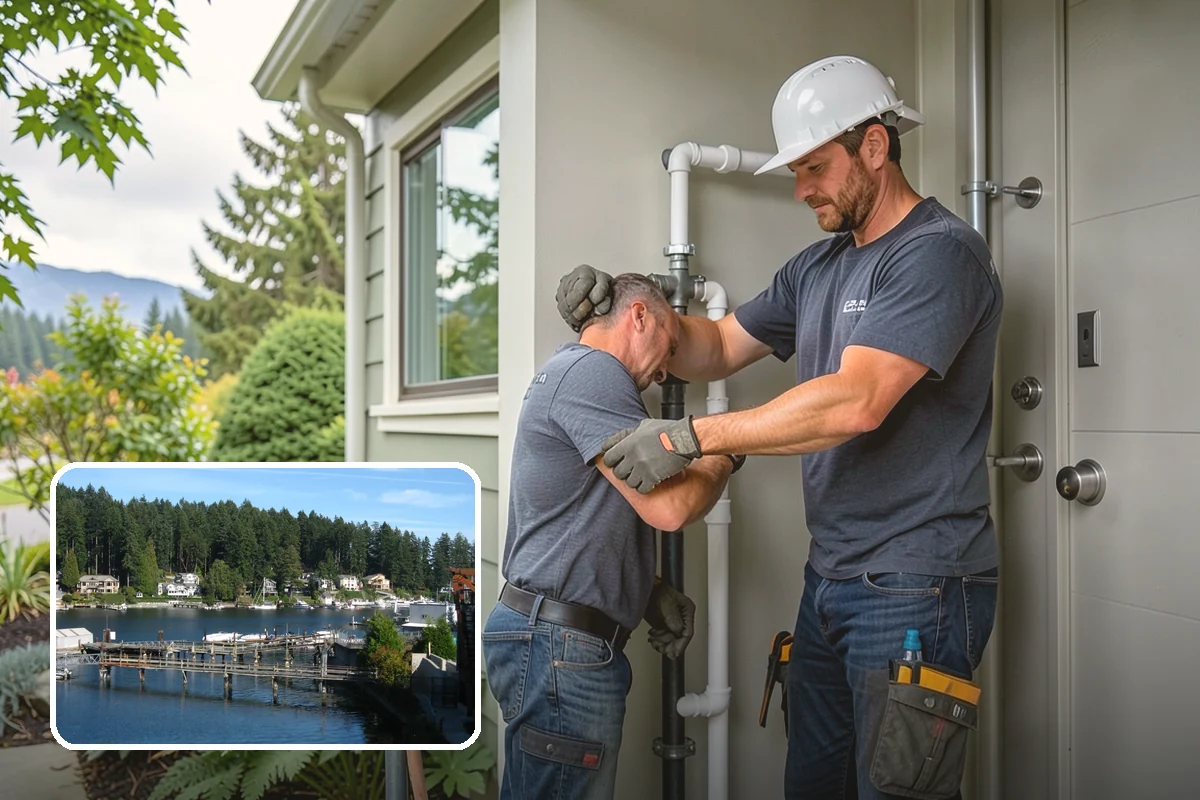 Open Floor Plan Conversion in Gig Harbor, Pierce County, WA - Creates a bright, connected living area