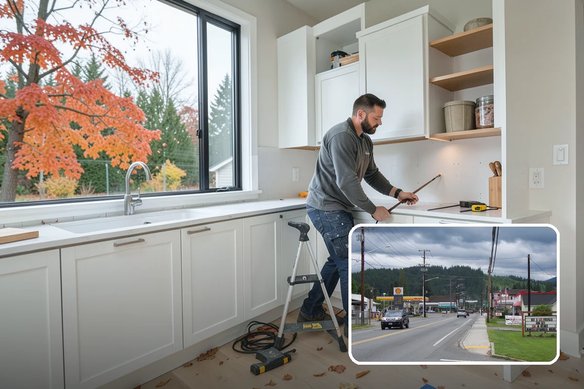 Open Floor Plan Conversion in Granite Falls, Snohomish County, WA - Creates a bright, connected living area