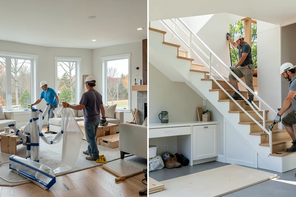 Open Floor Plan Conversion in Hunts Point, King County, WA - Identify walls and load paths to remove