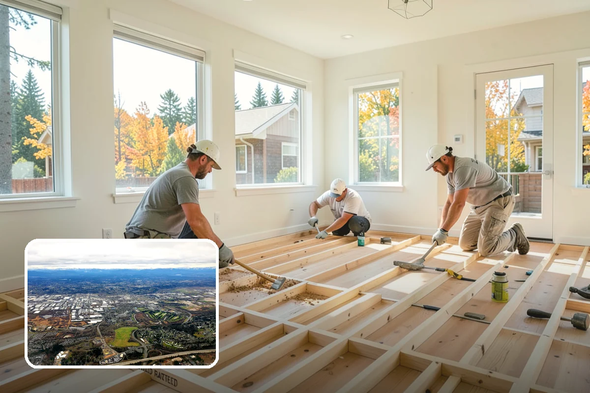 Open Floor Plan Conversion in Kent, King County, WA - Creates a bright, connected living area
