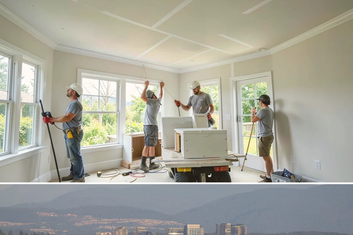 Open Floor Plan Conversion in Medina, King County, WA - Conversions happen year-round indoors, with drier seasons easing the coordination of structural inspections.