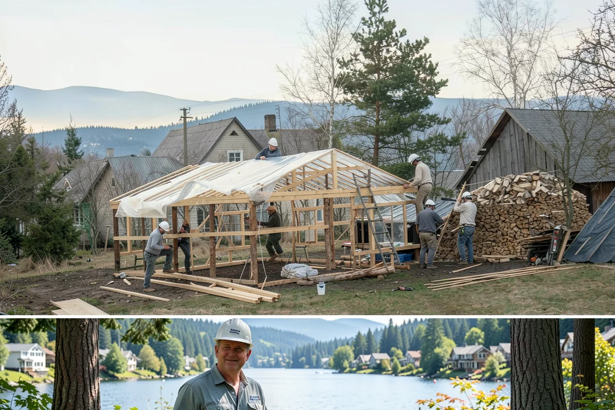 Open Floor Plan Conversion in Milton, King County, WA - Conversions happen year-round indoors, with drier seasons easing the coordination of structural inspections.