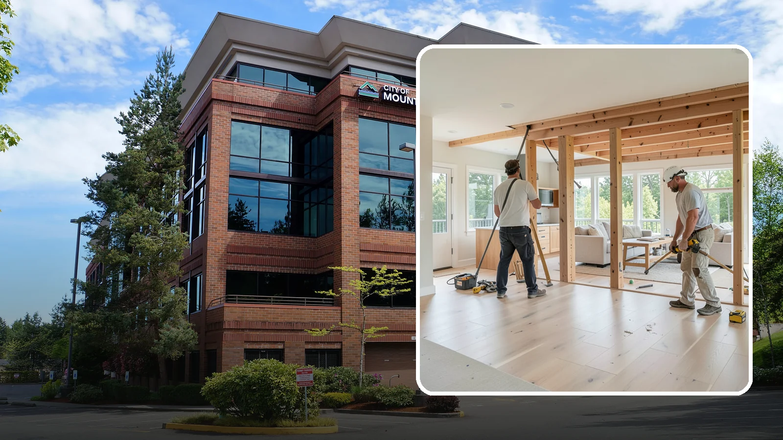 Open Floor Plan Conversion in Mountlake Terrace, Snohomish County, WA - Combining closed-off rooms into one open, connected living space with proper structural support.