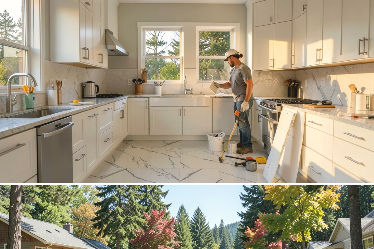 Open Floor Plan Conversion in Orting, Pierce County, WA - Conversions happen year-round indoors, with drier seasons easing the coordination of structural inspections.