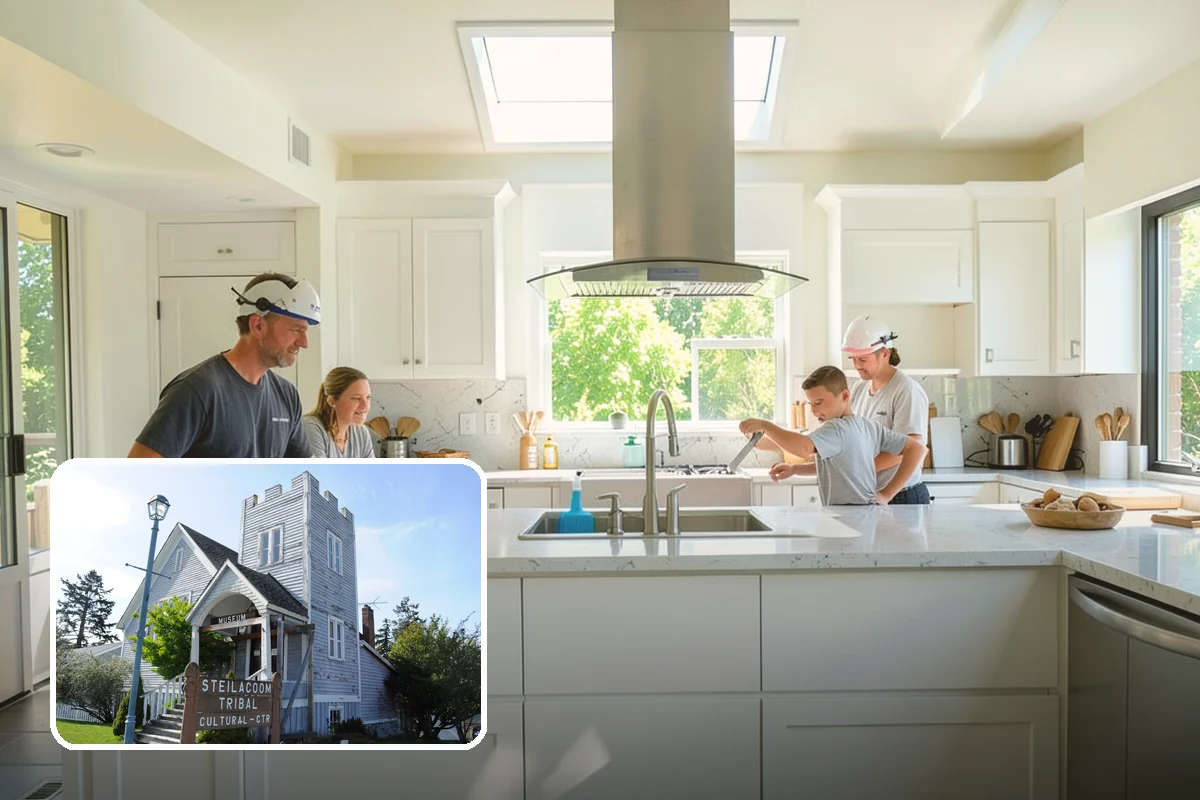 Open Floor Plan Conversion in Steilacoom, Pierce County, WA - Creates a bright, connected living area