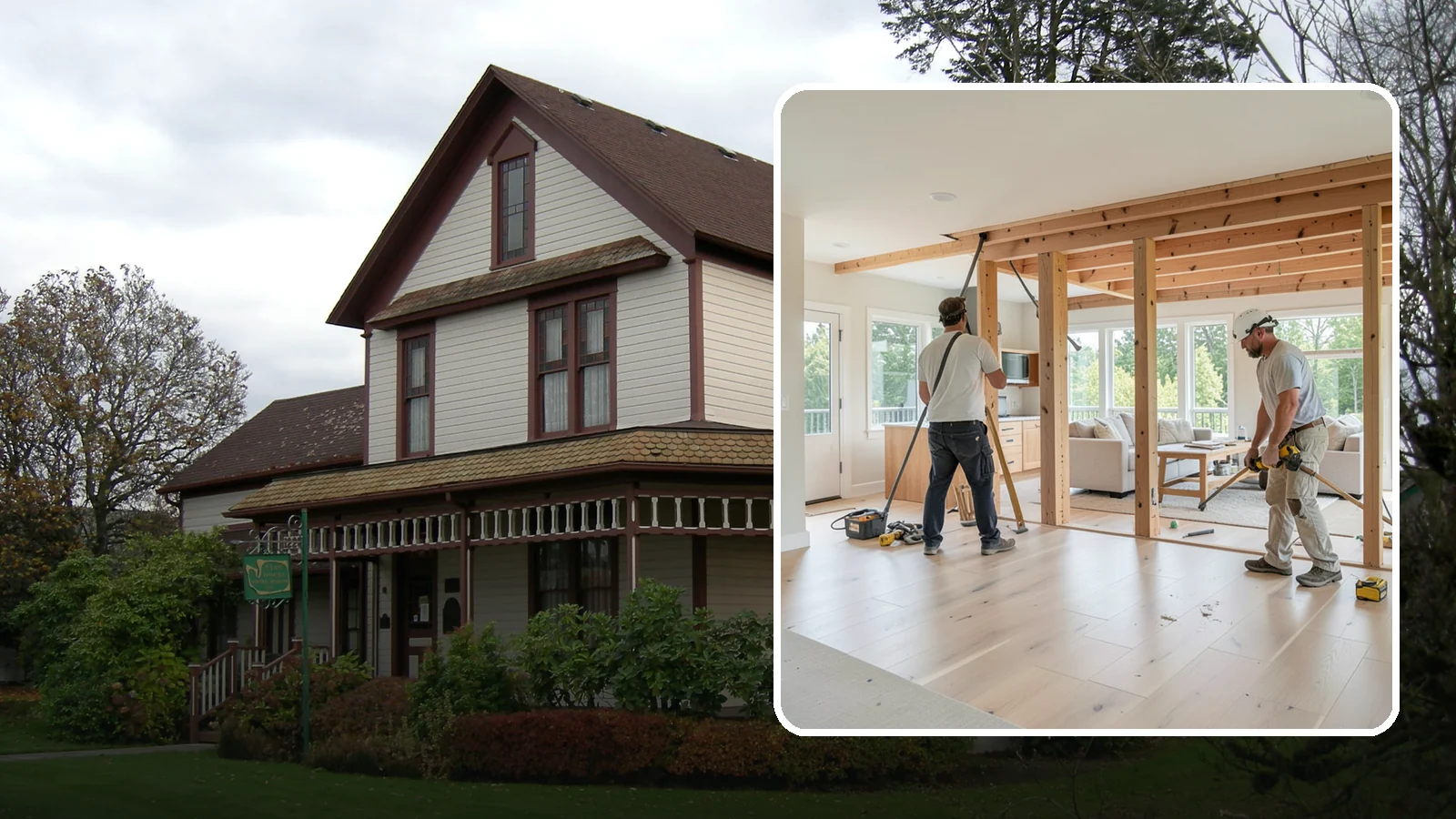 Open Floor Plan Conversion in Sumner, Pierce County, WA - Combining closed-off rooms into one open, connected living space with proper structural support.