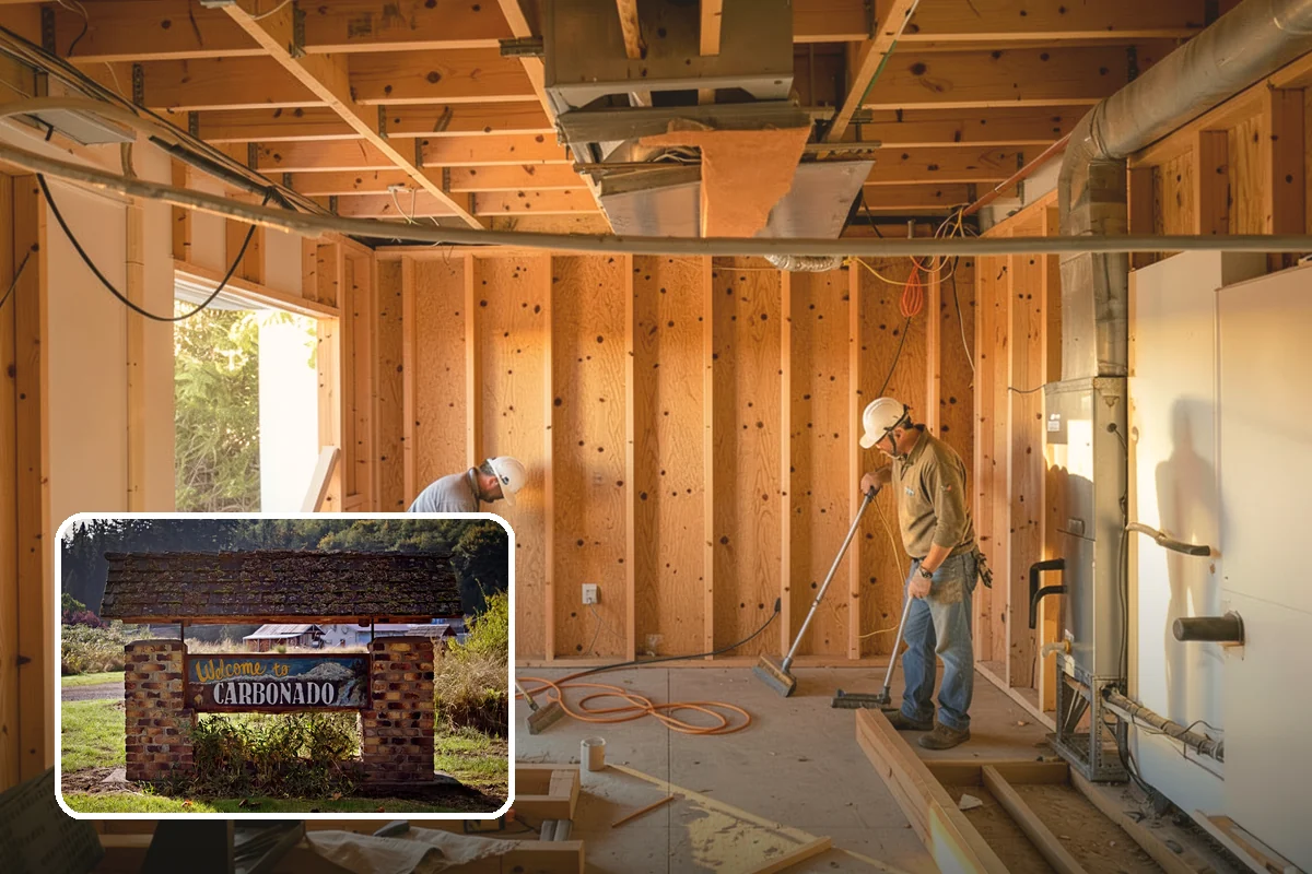 Open Shelving Installation in Carbonado, Pierce County, WA - An open, airy feel over solid cabinets