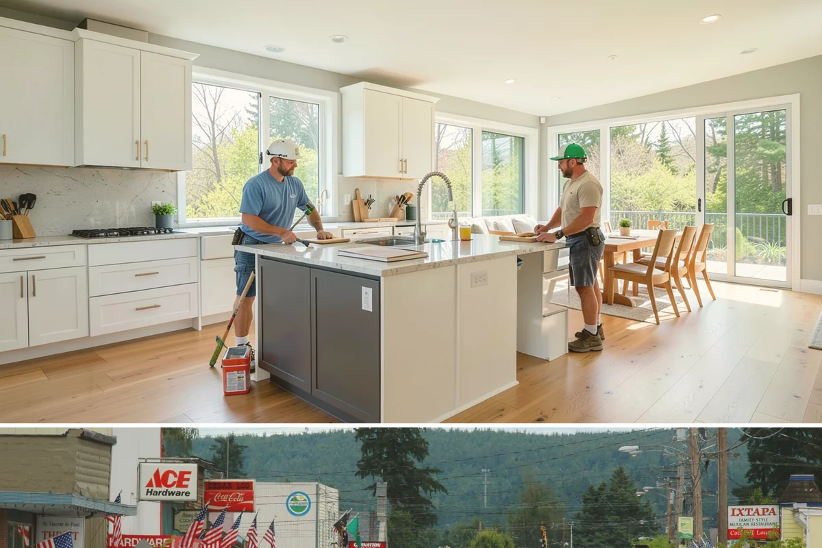 Open Shelving Installation in Carnation, King County, WA - Open shelving installs cleanly in any season and is an easy update alongside other kitchen work.