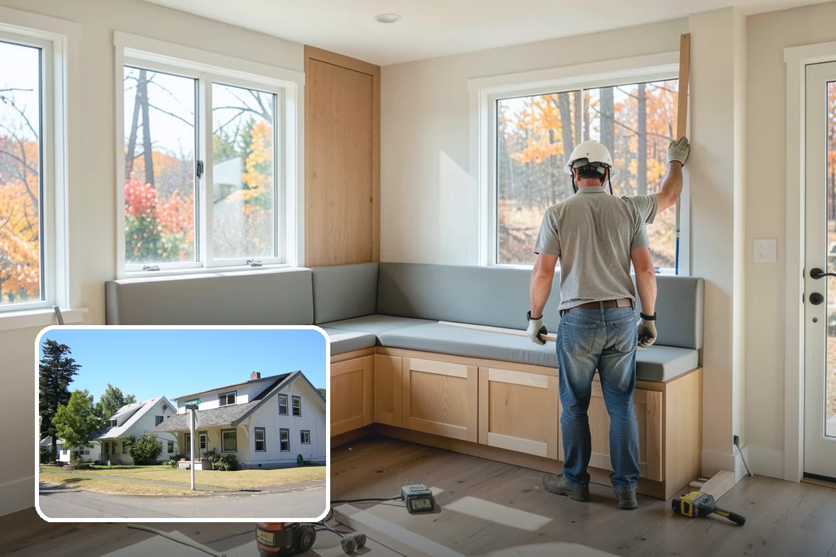Open Shelving Installation in DuPont, Pierce County, WA - An open, airy feel over solid cabinets