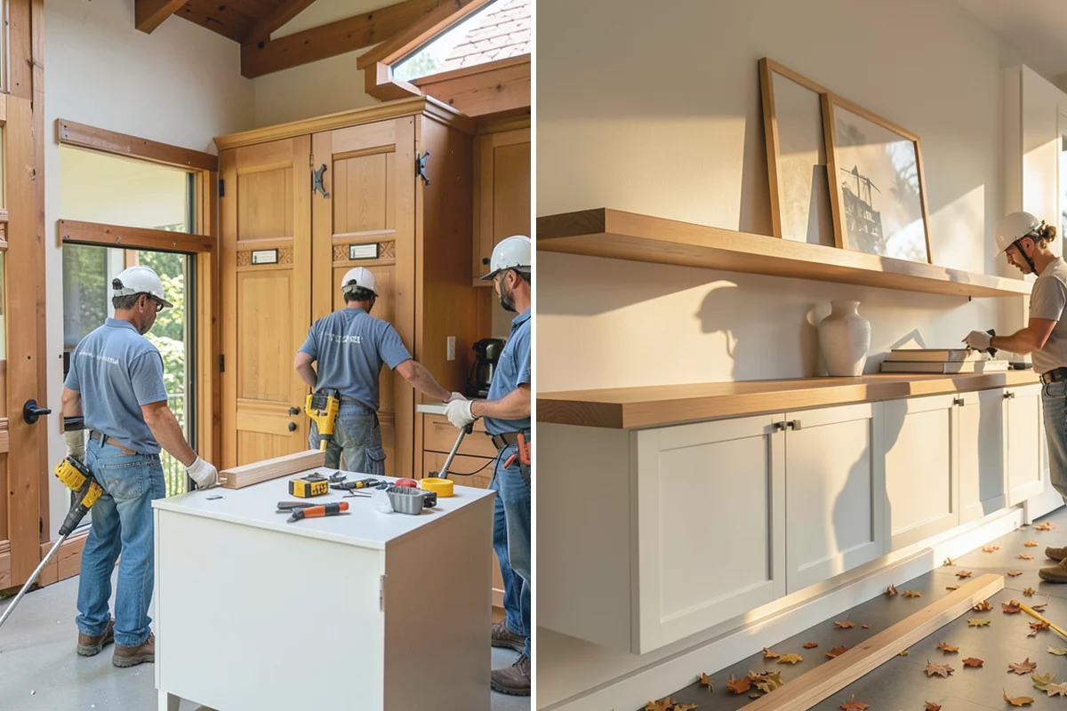 Open Shelving Installation in Hamilton, Skagit County, WA - Plan shelf placement and support type