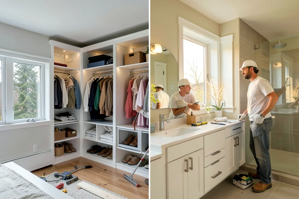 Open Shelving Installation in Hunts Point, King County, WA - Plan shelf placement and support type