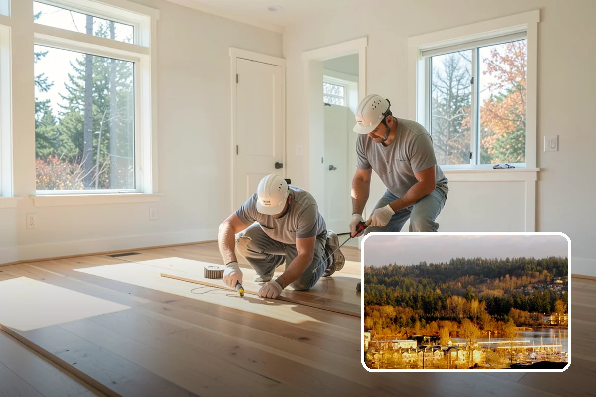 Open Shelving Installation in Kenmore, King County, WA - An open, airy feel over solid cabinets