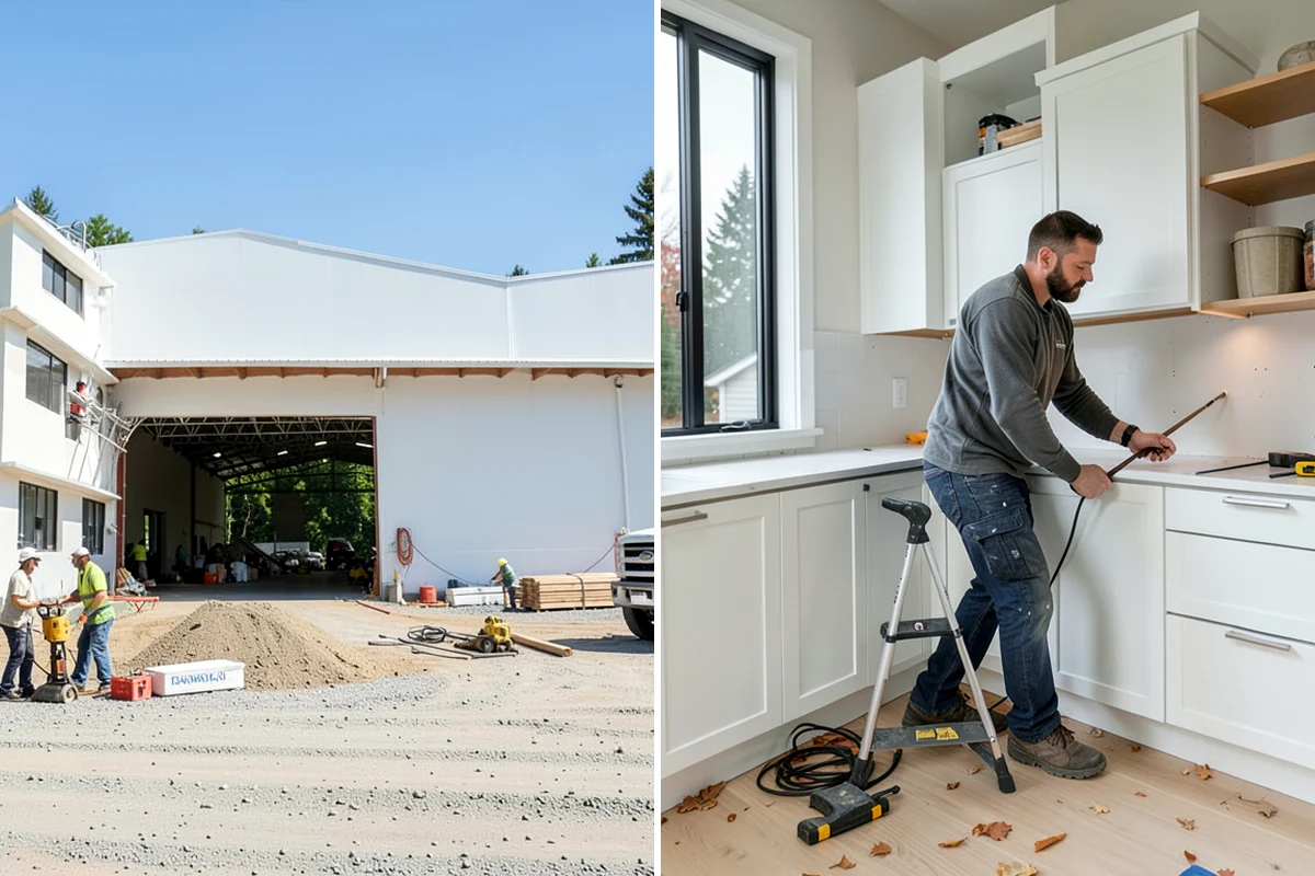 Open Shelving Installation in Kenmore, King County, WA - Plan shelf placement and support type