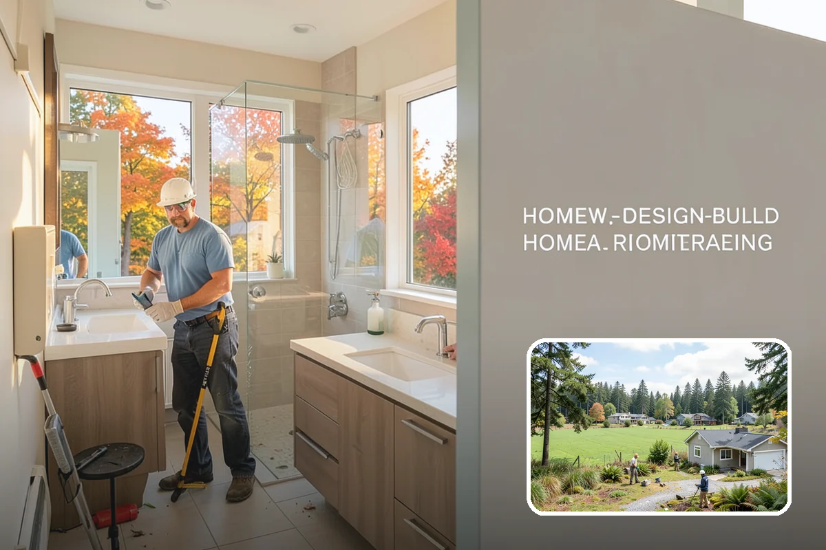Open Shelving Installation in Lyman, Skagit County, WA - An open, airy feel over solid cabinets
