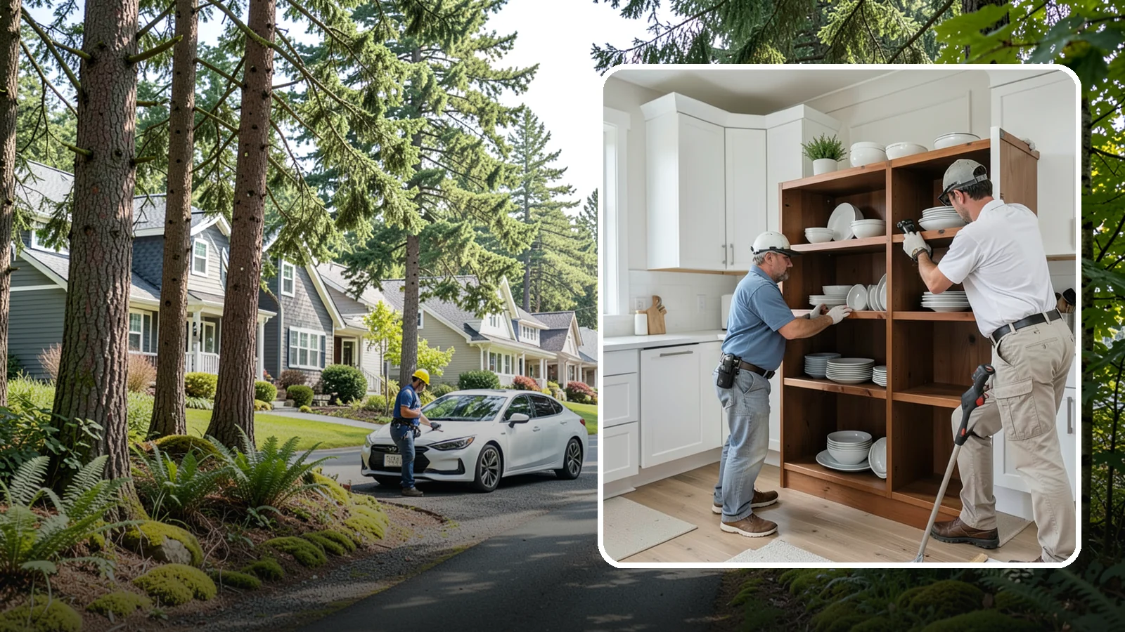 Open Shelving Installation in Normandy Park, King County, WA - Installing sturdy open shelves to display dishware and create an airy, accessible alternative to upper cabinets.