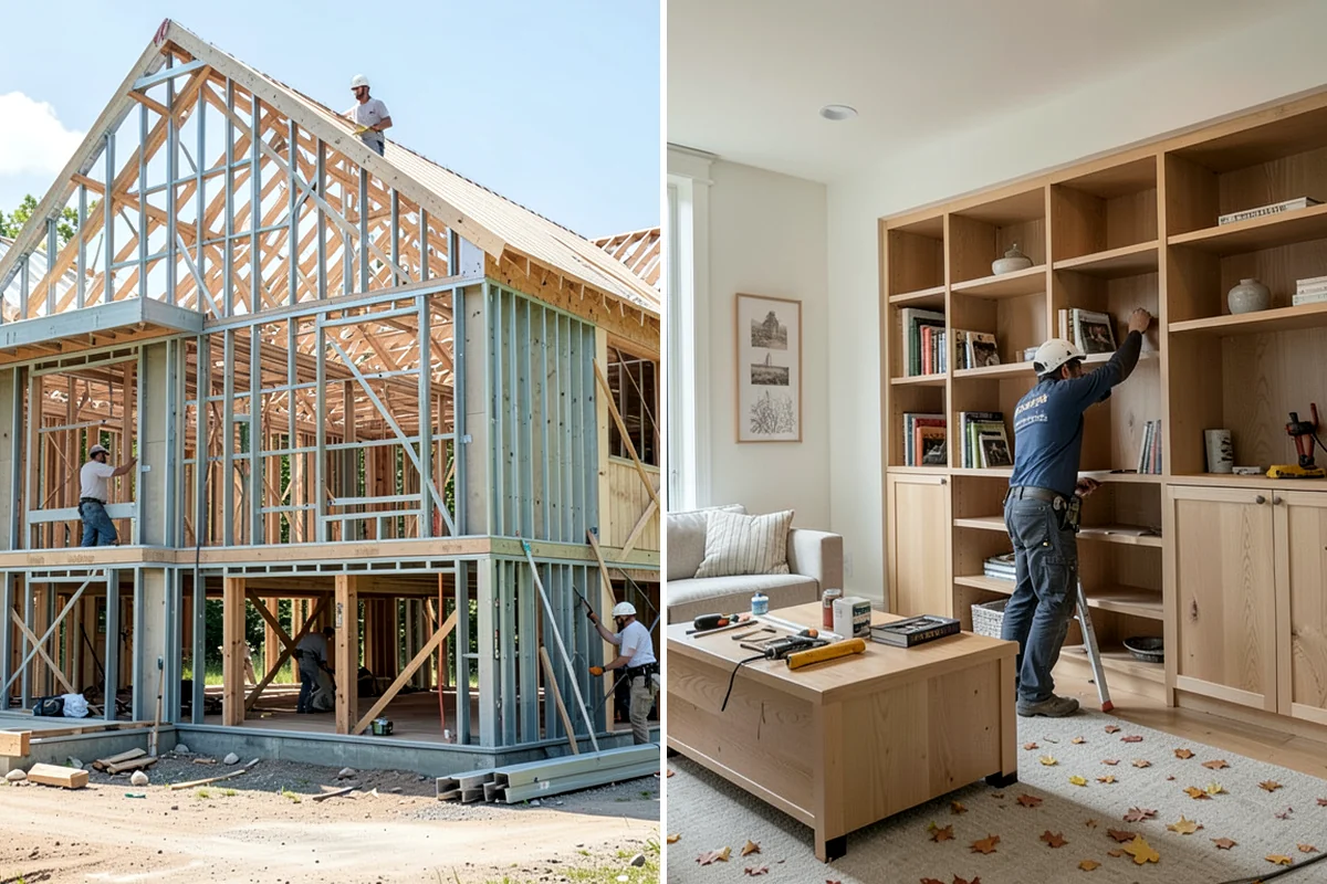 Open Shelving Installation in Seattle, King County, WA - Plan shelf placement and support type