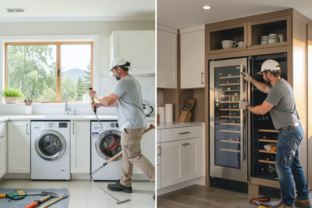 Open Shelving Installation in South Prairie, Pierce County, WA - Plan shelf placement and support type