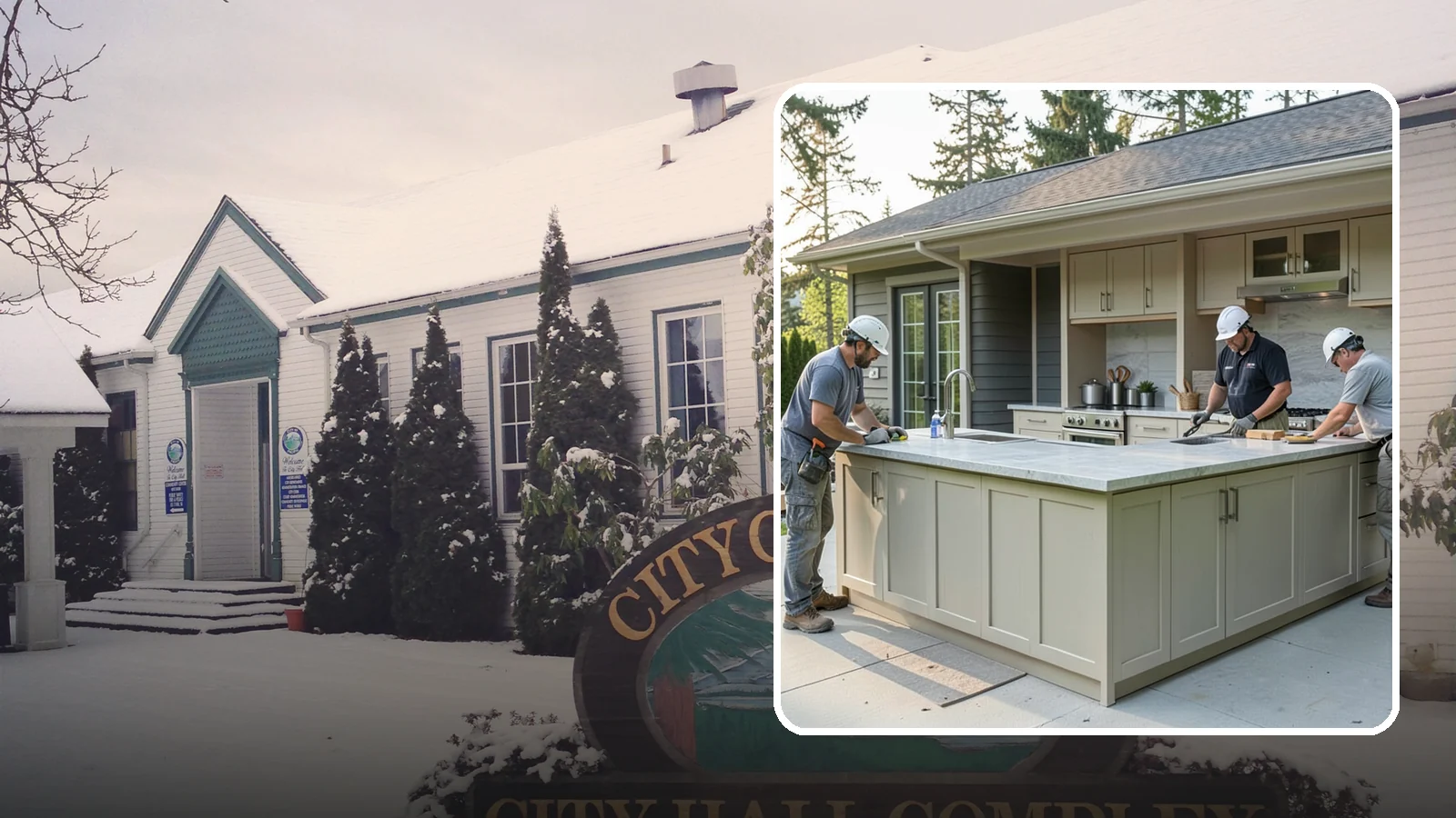 Outdoor Bar Construction in Pacific, King County, WA - A weatherproof outdoor bar that anchors your entertaining space with serving counters, storage, and seating.