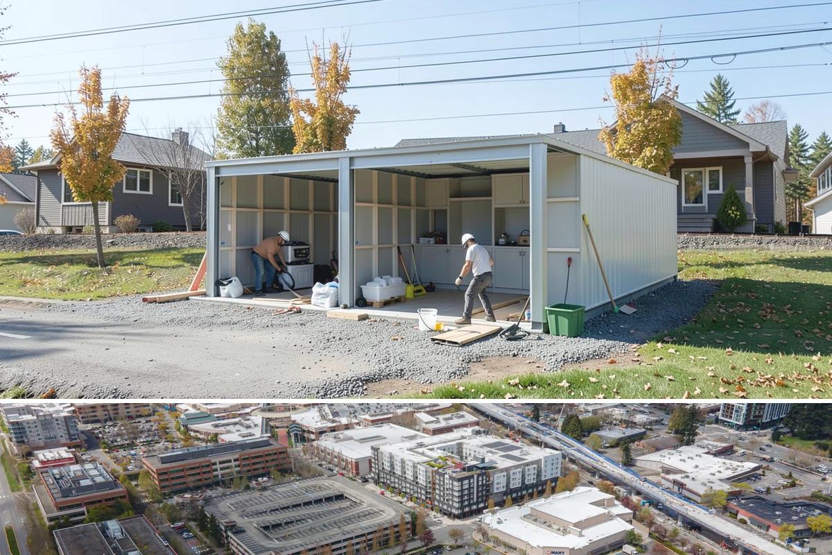 Outdoor Bar Construction in Redmond, King County, WA - Summer builds give concrete, sealants, and finishes time to cure before the rains return.