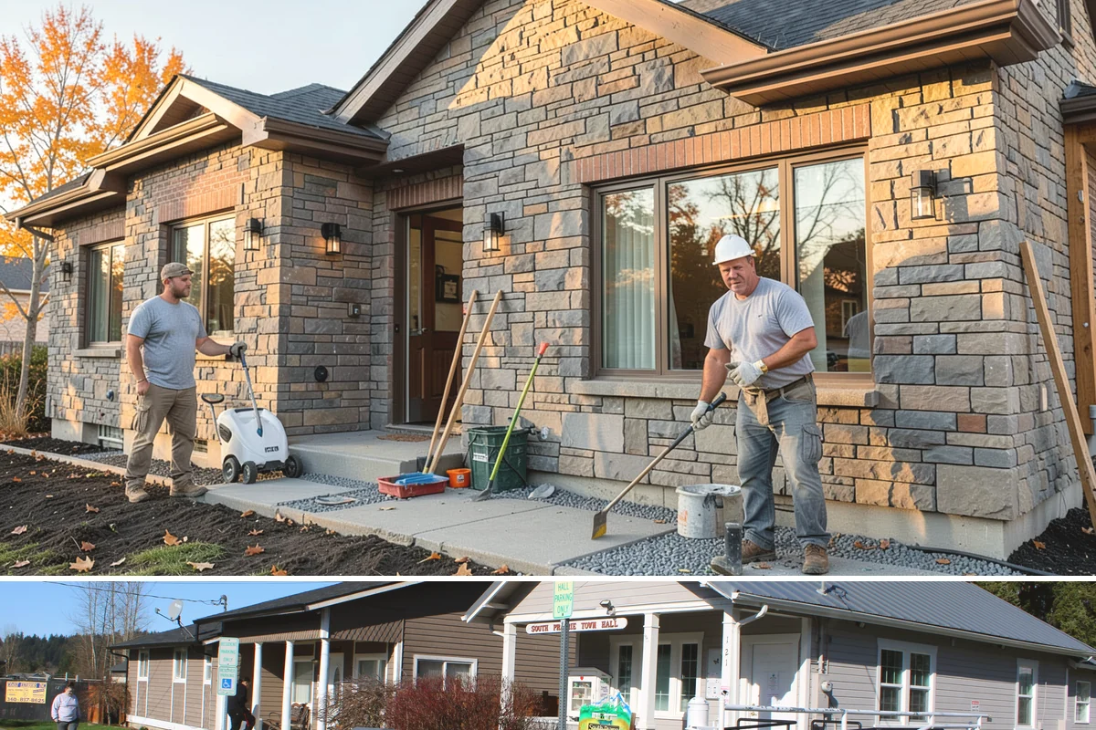 Outdoor Bar Construction in South Prairie, Pierce County, WA - Summer builds give concrete, sealants, and finishes time to cure before the rains return.