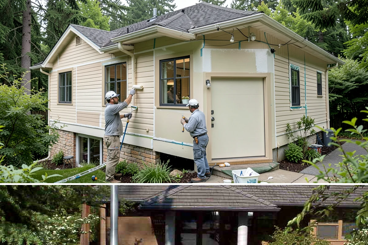 Outdoor Bar Construction in Yarrow Point, King County, WA - Summer builds give concrete, sealants, and finishes time to cure before the rains return.