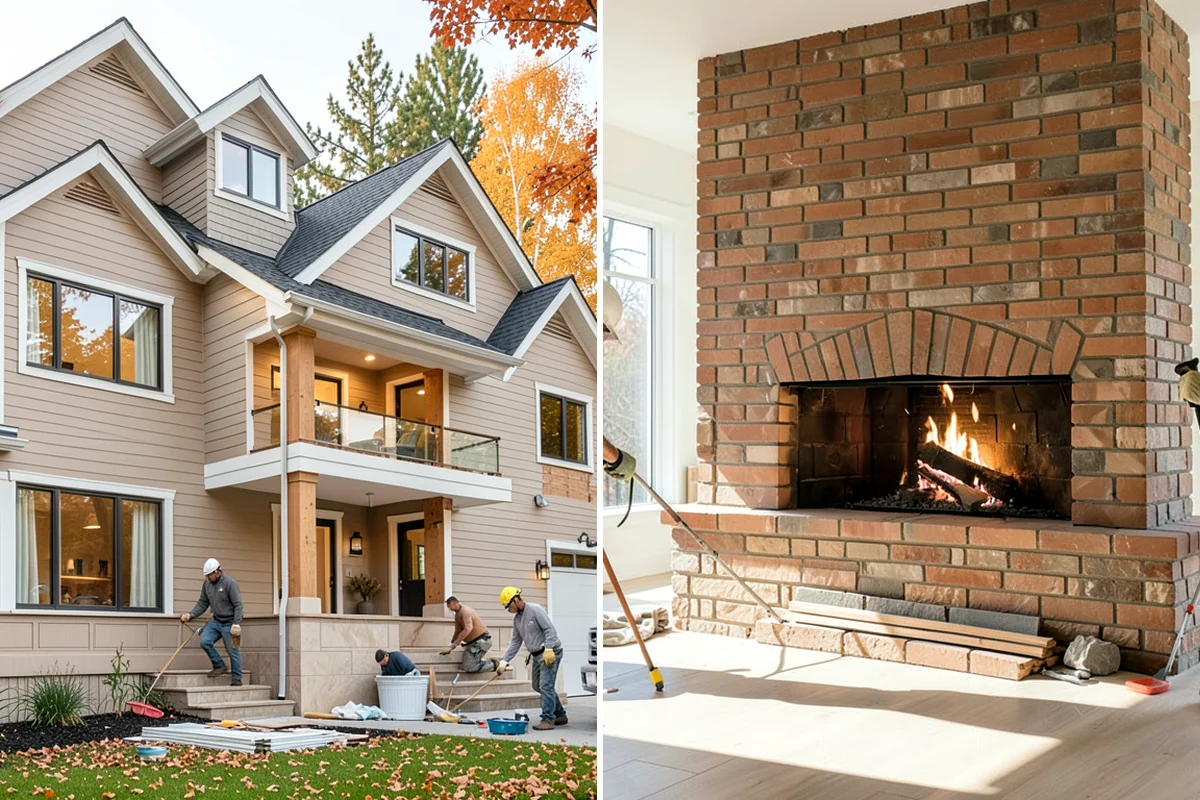 Outdoor Fireplace Construction in Arlington, Snohomish County, WA - Confirm location, fuel type, and clearance requirements